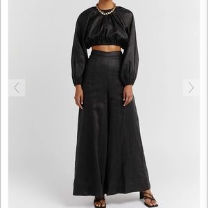 NWT DISSH Black Linen Pants, 2